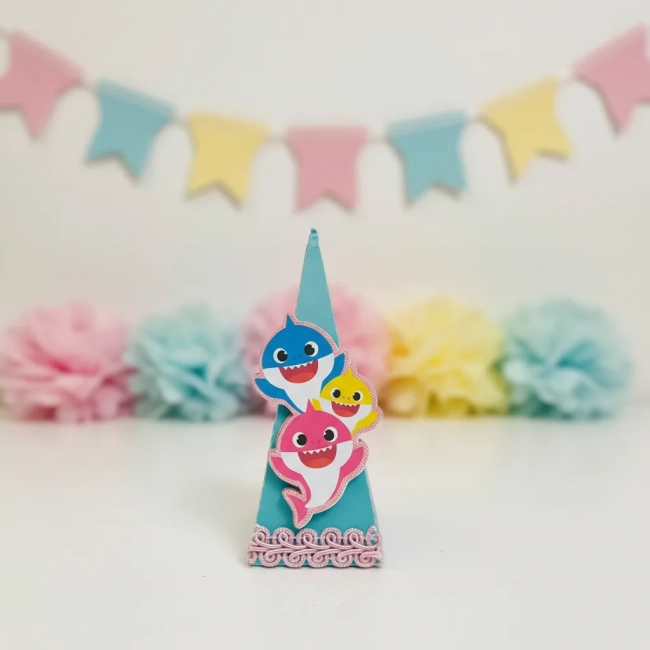Kit Festa Babyshark Rosa