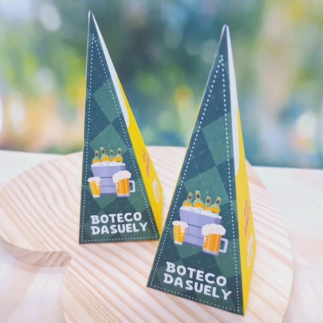 PEGUE E MONTE - Kit Só um Bolinho BOTECO - Decoração de Festa - Caixinhas Personalizadas