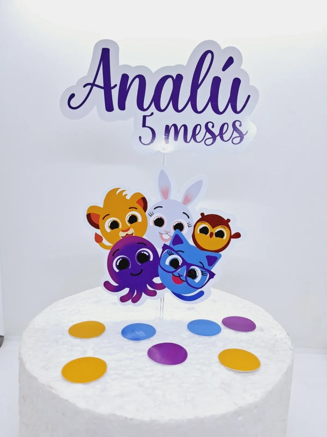 Topo de Bolo Personalizado BOLOFOFOS - Decoração de Festa - Papelaria