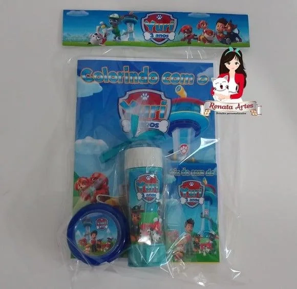 Kit Alegria Personalizado Patrulha Canina
