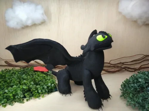 Dragão Banguela de Feltro ( Como Treinar seu Dragão)