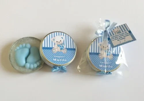 Lembrancinha Nascimento Sabonete Pezinho