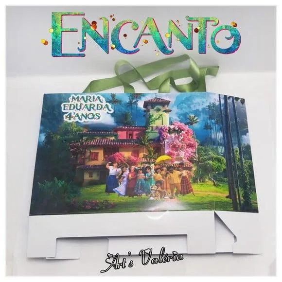 Sacolinha Grande Encanto - 20cm x 15cm x 5,5cm