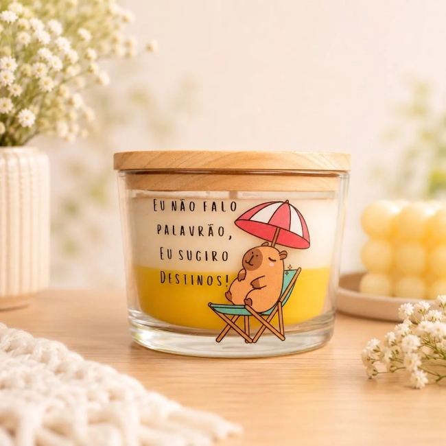 Vela Aromática no Copo Personalizadas