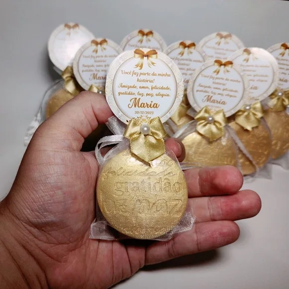 Lembrancinha de Aniversário: Sabonete Desejos de Gratidão P