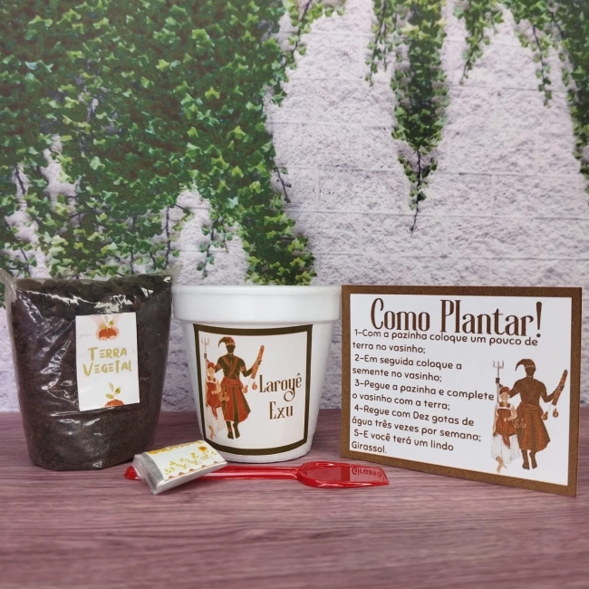 50 Kit Jardinagem Lembrancinhas Exu - Pomba-gira - Trabalhamos com qualquer tema - Informar tema no chat