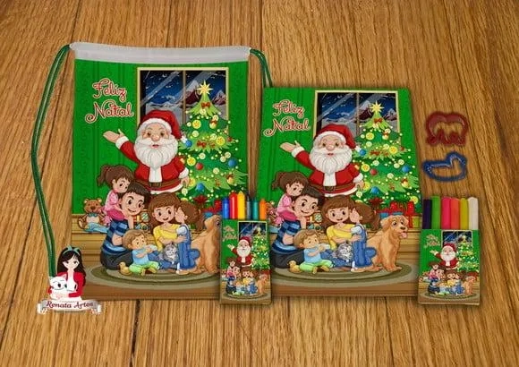 Kit Passatempo Personalizado na Mochila Natal 2025