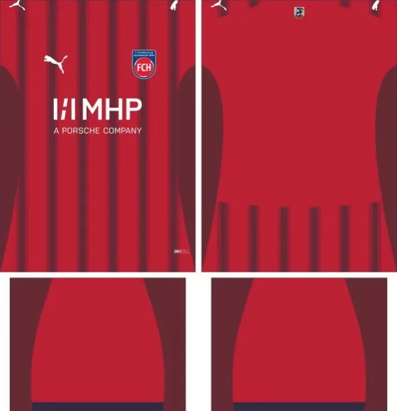 Arte Vetor Camisa 1. Fc Heidenheim Local 2025-2026