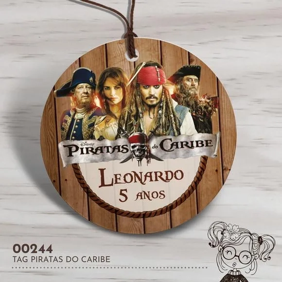 Tag Redonda Piratas do Caribe - 00244