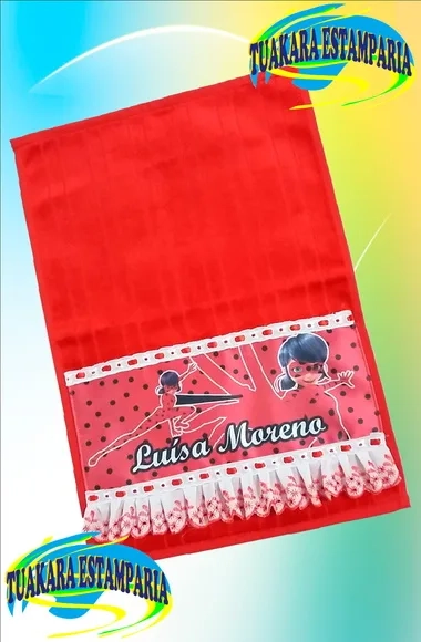 Toalhas para Escola Personalizada com Nome - Kit c/ 2 Unid