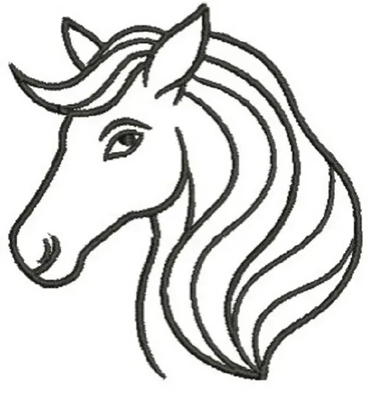 Matriz de Bordado Figura Cavalo