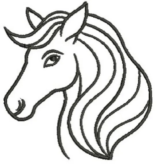 Matriz de Bordado Figura Cavalo