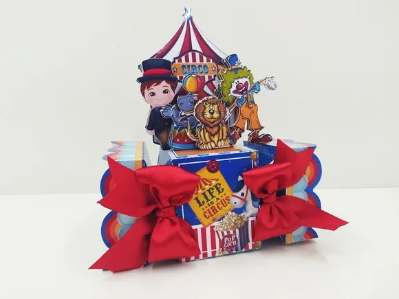 Kit 60 Lembrancinhas Circo Menino