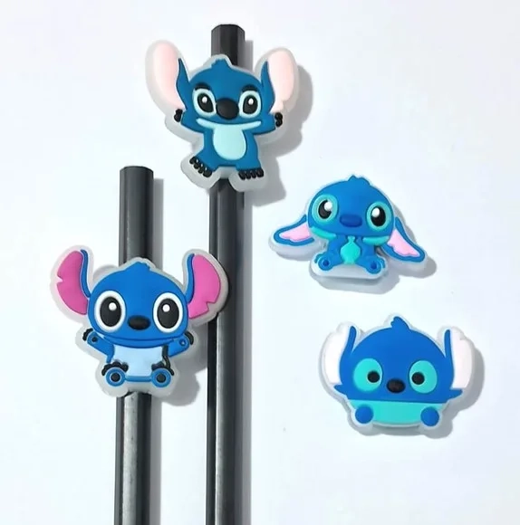Lápis com Ponteira Stitch Florescente Pacote com 4 Unidades