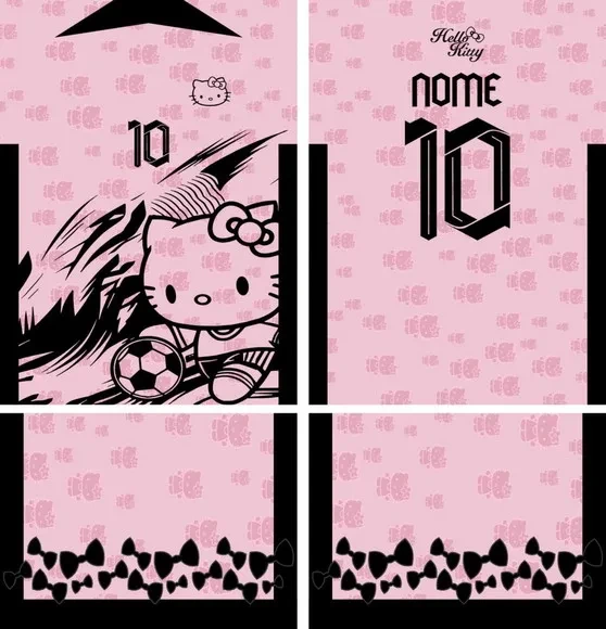 Arte Vetor Camisa Interclasse Hello Kitty Mod-832