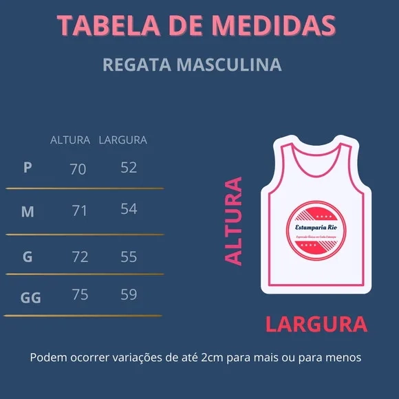 Regata Masculina Personalizada