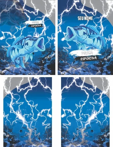 Arte Estampa Camisa Pesca-mod-0231
