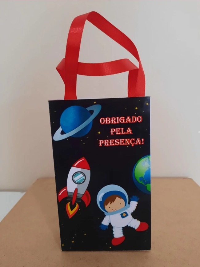 Sacolinhas Personalizadas Astronauta para Lembrancinhas