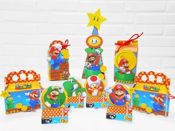 Kit 60 Lembrancinhas Mario Bros