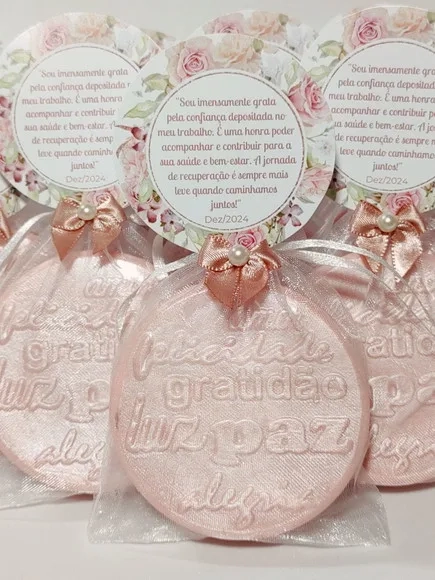 Lembrancinha de Aniversário: Sabonete Desejos de Gratidão G