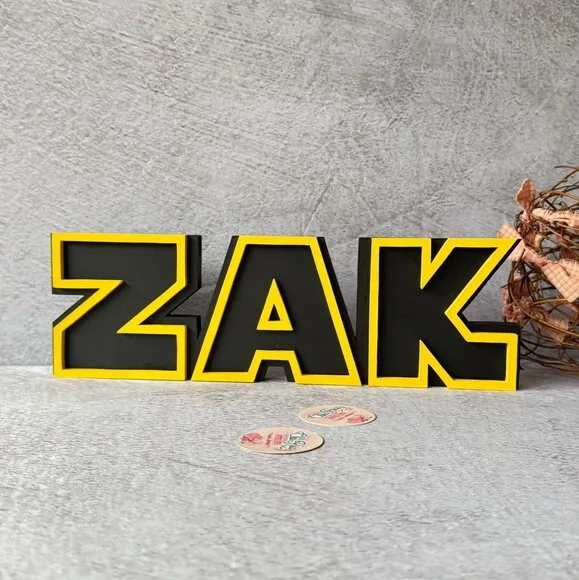 Letras Decorativas Personalizadas em MDF para Quarto de Bebê e Festas - Tema Star Wars