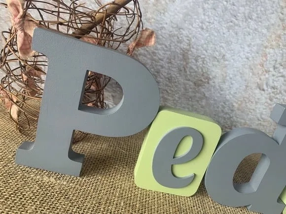 Letras de mdf - Blocos