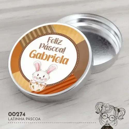Latinha Adesivada Páscoa - 00274