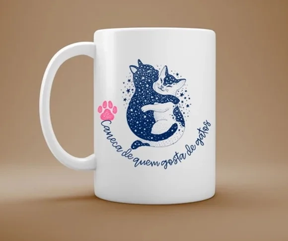 Caneca de Gatos - para Quem Ama Gatos de Verdade