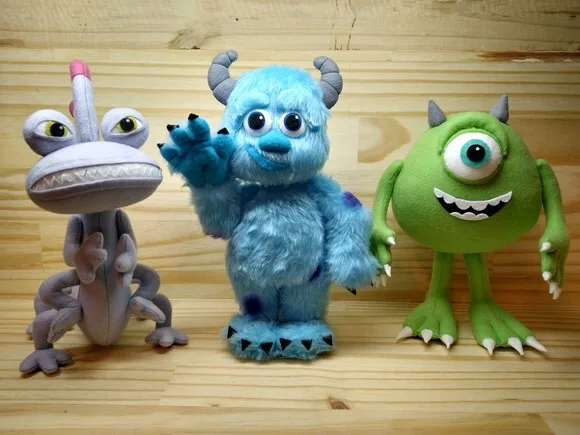 Kit Sulivan + Mike + Randall Do Monstro Sa De Feltro