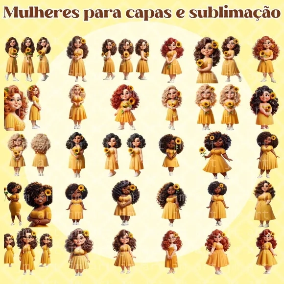 Combo Mulheres Setembro Amarelo - Girassol