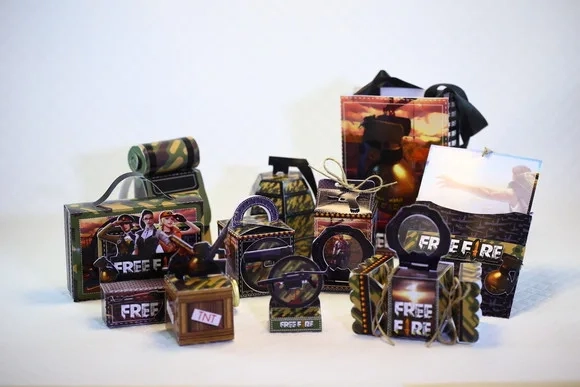 Kit 60 Lembrancinhas Free Fire