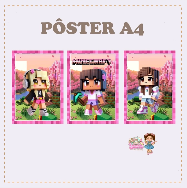 Kit Festa Só Um Bolinho MINICRAFT ROSA - Decoração de Festa