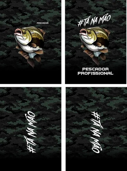 Arte Vetor Camisa Pesca-mod-0108