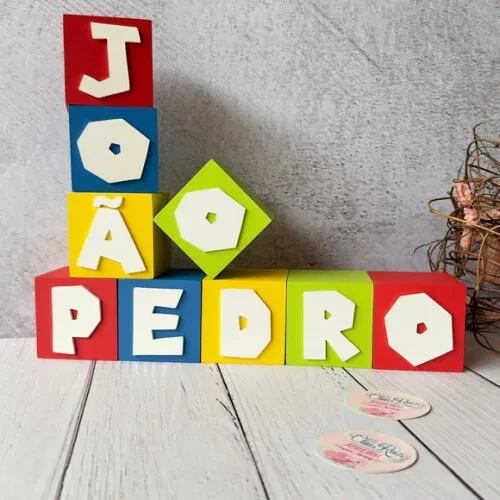 Super Mário Bros Cubos 6x6cm Decoração de Festa Infantil