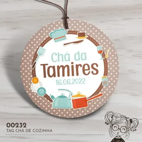Tag Redonda Chá de Cozinha - 00232