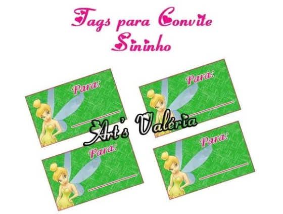 Tag para Convites da Sininho