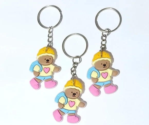 Chaveiro Urso Bobbie Goods Emborrachado Pacote com 6 Unidade