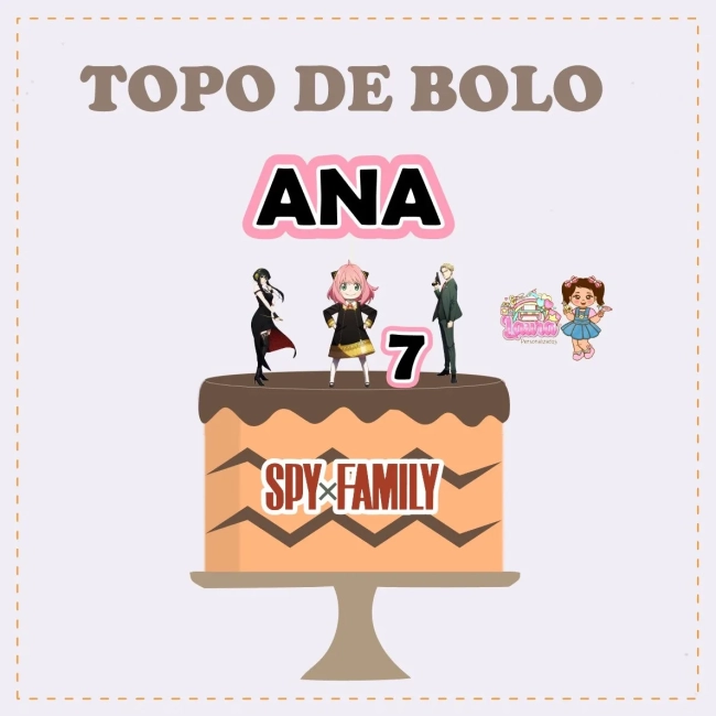 Kit Festa Só Um Bolinho SPYXFAMILY - Decoração de Festa