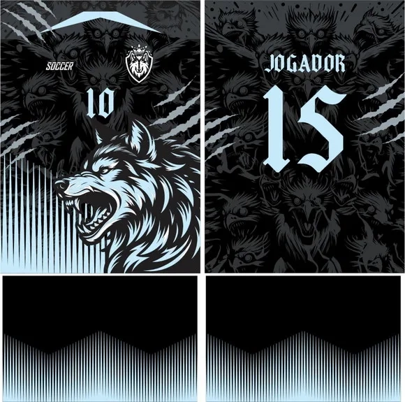 Arte Vetor Camisa Interclasse Lobo Mod-252
