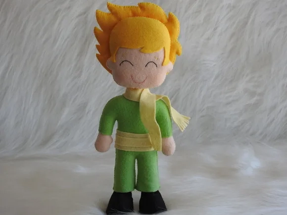 Boneco Pequeno Príncipe e Aviador