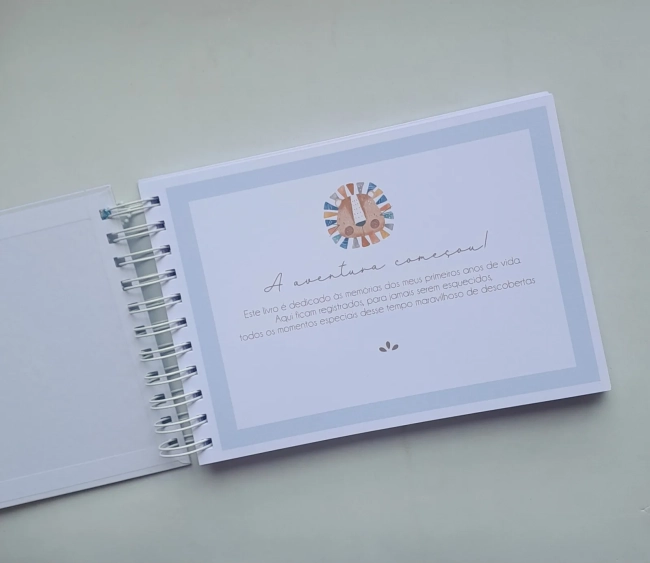 Livro de Bebê A5 Personalizado - Escolha a Capa