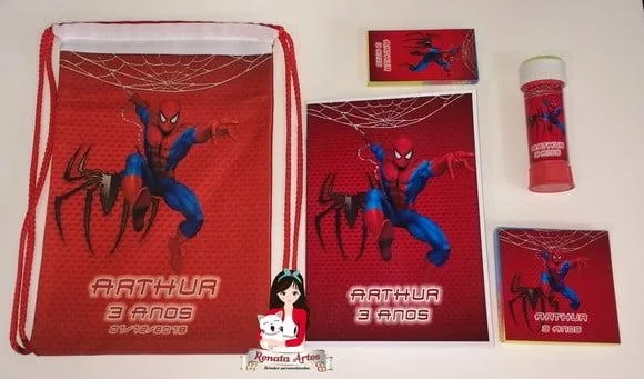 Kit Alegria ll na Mochila Homem Aranha