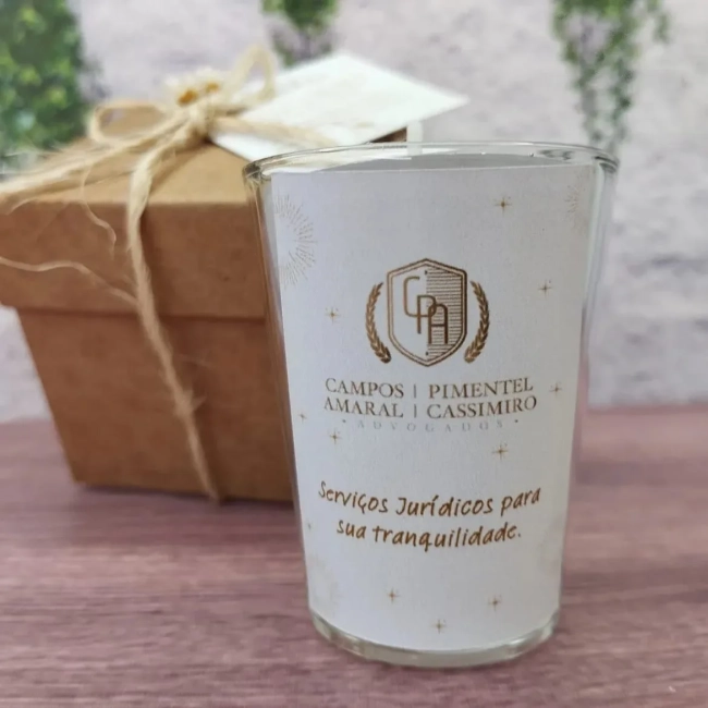 20 Vela Aromática no Copo Lembrancinha Personalizada Corporativo, Formatura, Batizado, 15 Anos, Casamento e etc. Fazemos Qualquer Tema
