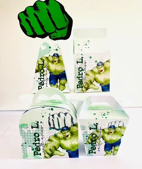 Kit 60 Lembrancinhas Hulk