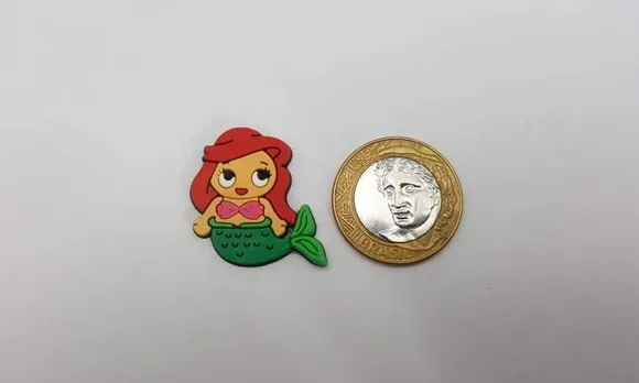 Aplique da Pequena Sereia Baby Emborrachado de 3cm