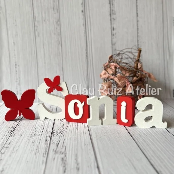Decoração Bebê - Jardim Encantado - Nome Blocos