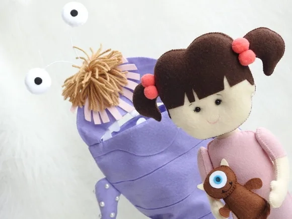 Boo Fantasiada Em Feltro (monstros Sa)