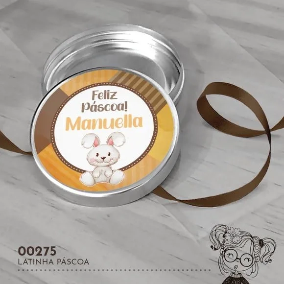 Latinha Adesivada Páscoa - 00275