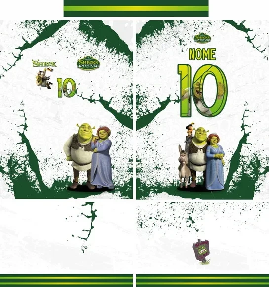 Arte Vetor Camisa Interclasse Shrek Mod-687