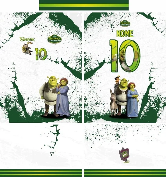 Arte Vetor Camisa Interclasse Shrek Mod-687